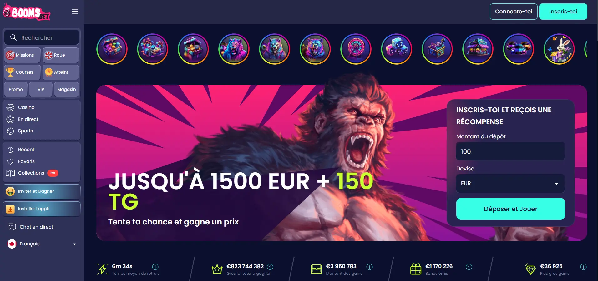 Nouveaux casinos avec bonus sans dépôt pour les joueurs français