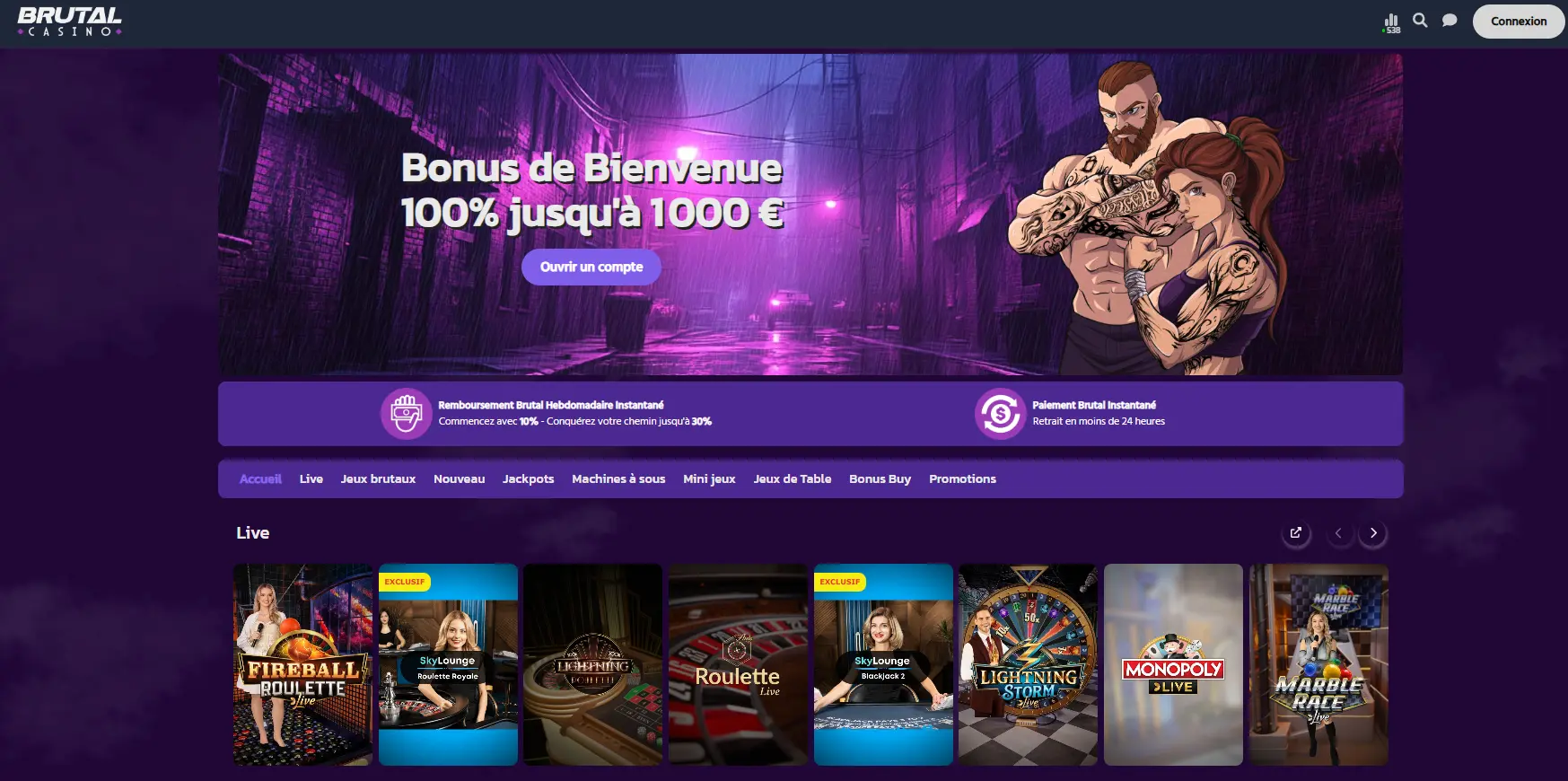 Types de jeux disponibles dans un casino en argent réel